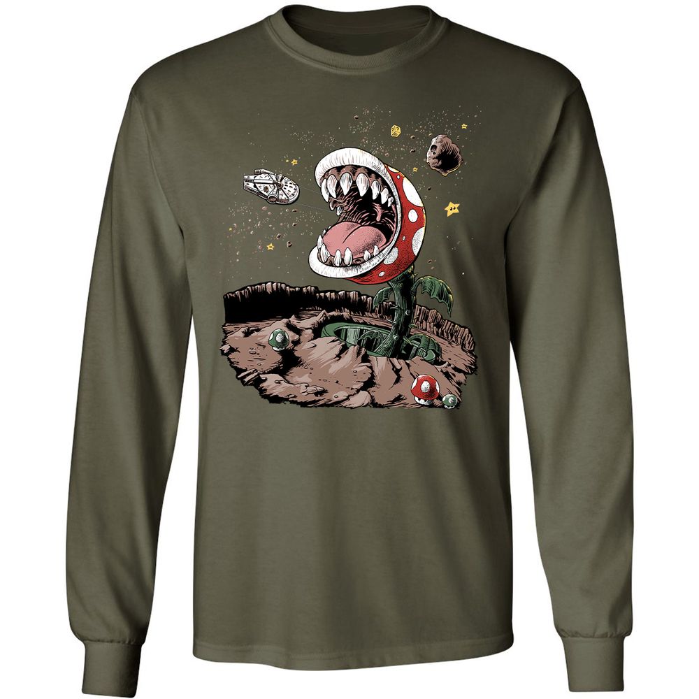 Long Sleeve T-Shirt - H5ALF679 - Military Green - 16