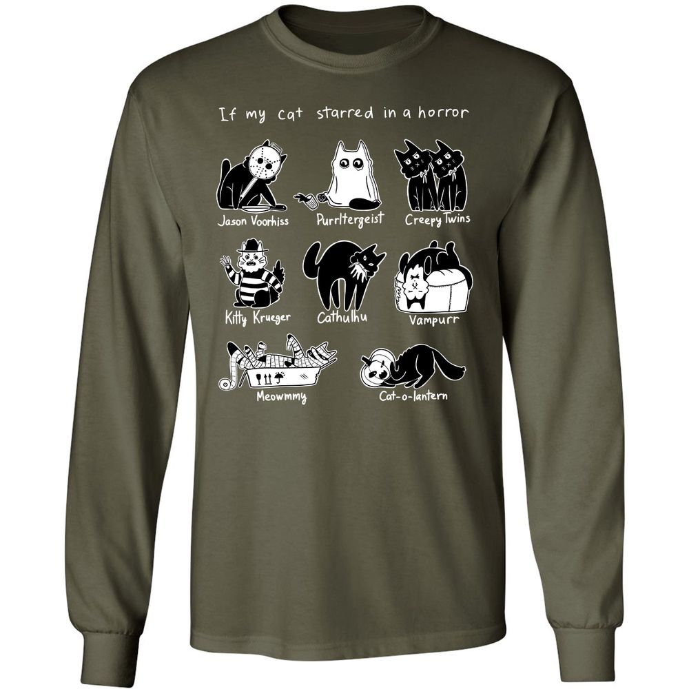 Long Sleeve T-Shirt - AELJHD4Z - Military Green - 16