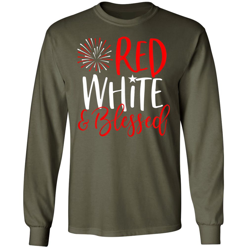 Long Sleeve T-Shirt - 7DW5P8FV - Military Green - 16