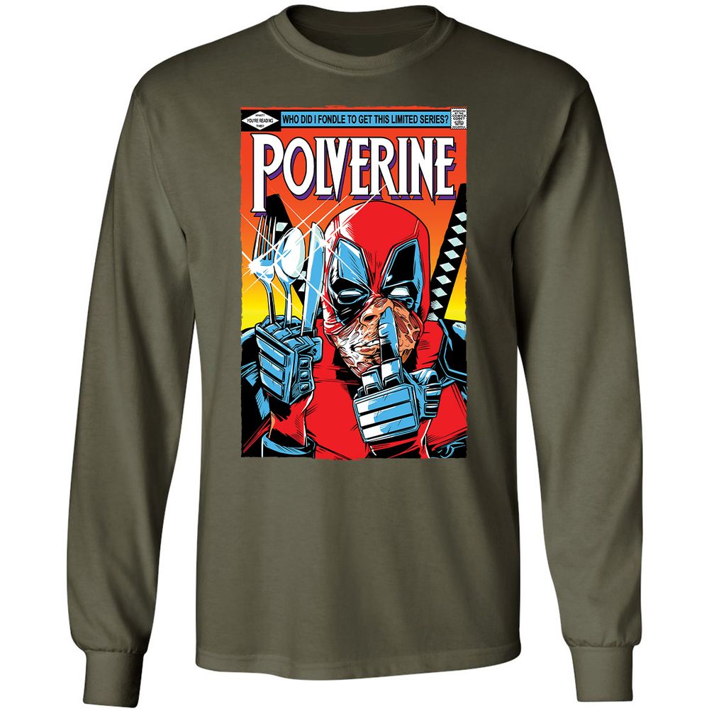 Long Sleeve T-Shirt - NYVUJRT5 - Military Green - 16