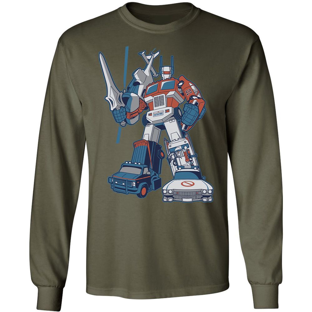 Long Sleeve T-Shirt - RFGZE3G5 - Military Green - 16