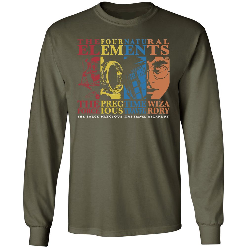 Long Sleeve T-Shirt - AQM21Y8D - Military Green - 16