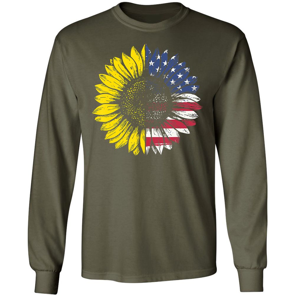 Long Sleeve T-Shirt - LNM599NQ - Military Green - 16