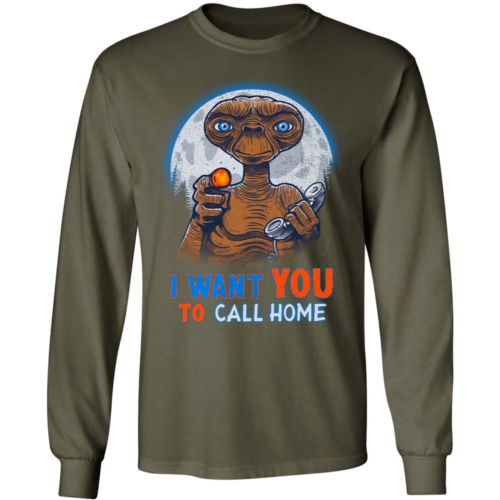 Long Sleeve T-Shirt - 6SNVSTW5 - Military Green - 16
