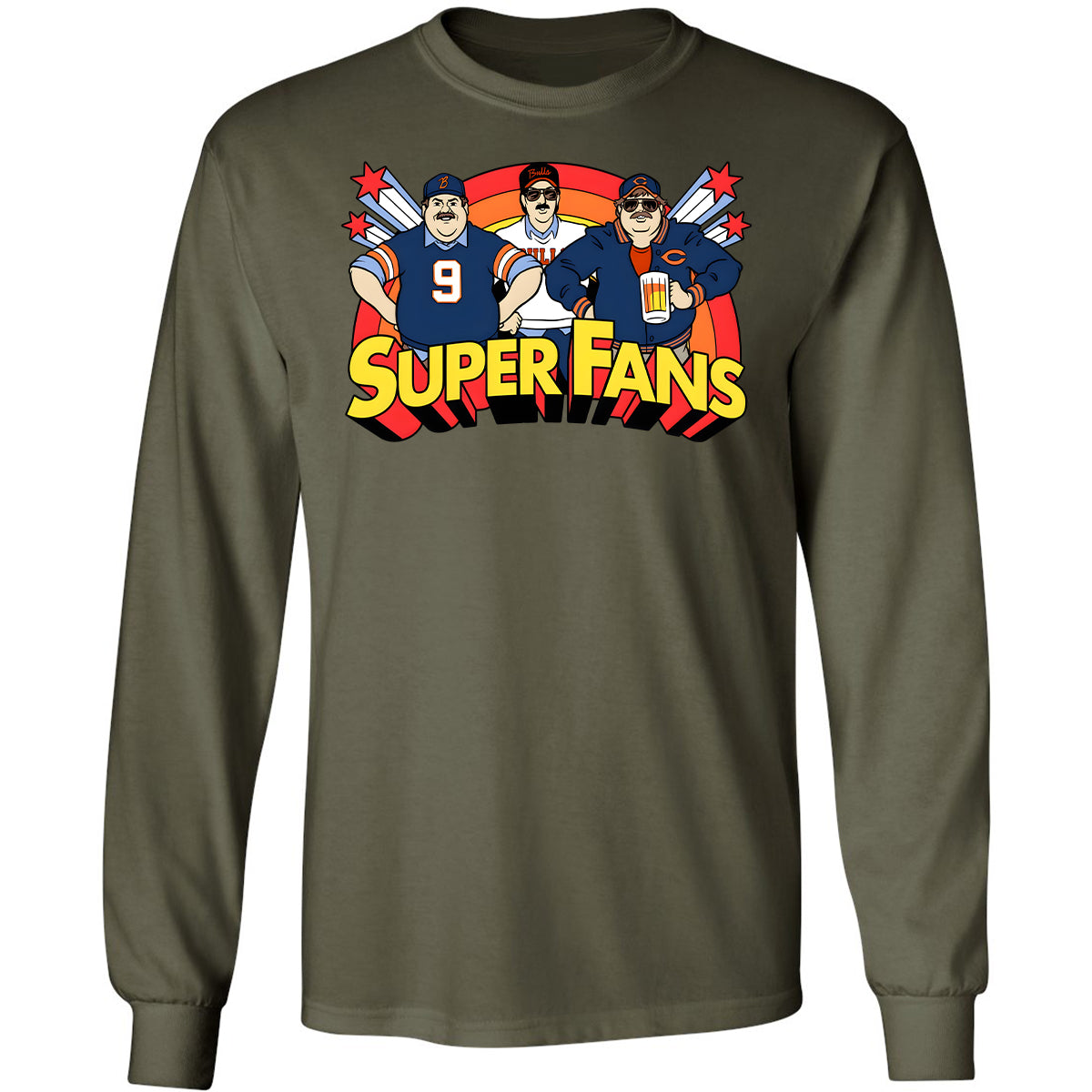 Long Sleeve T-Shirt - 2C58RJWC - Military Green - 16