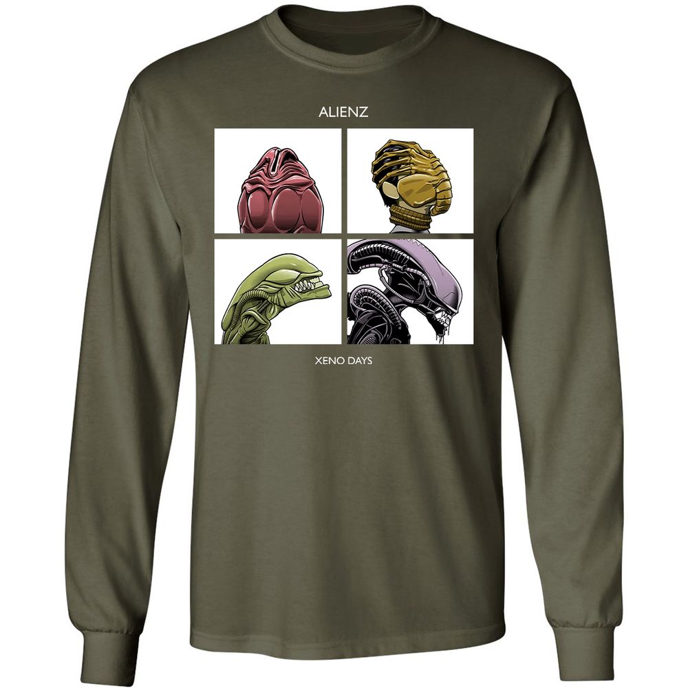 Long Sleeve T-Shirt - XR4PUGSB - Military Green - 16