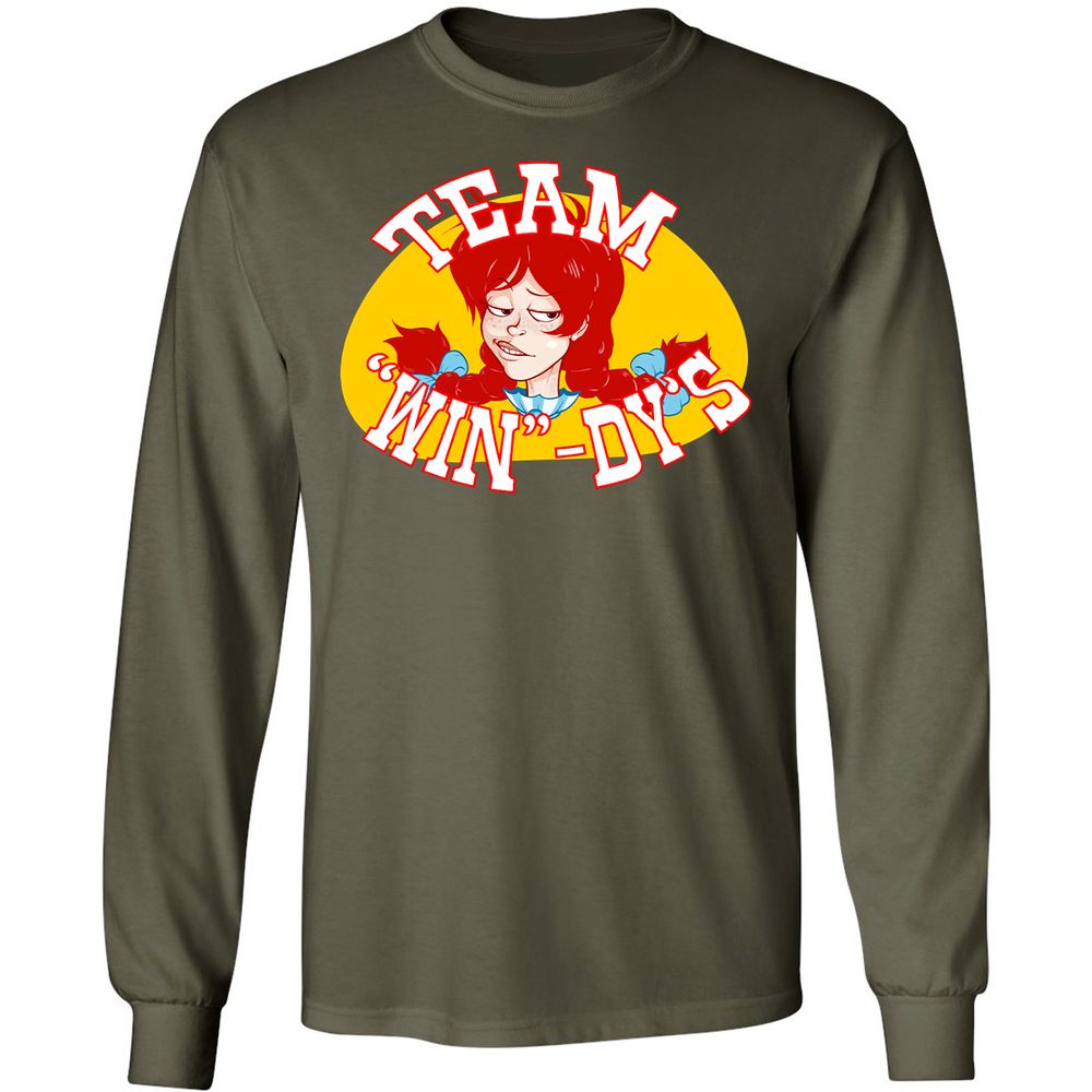 Long Sleeve T-Shirt - HM26YLZ6 - Military Green - 16