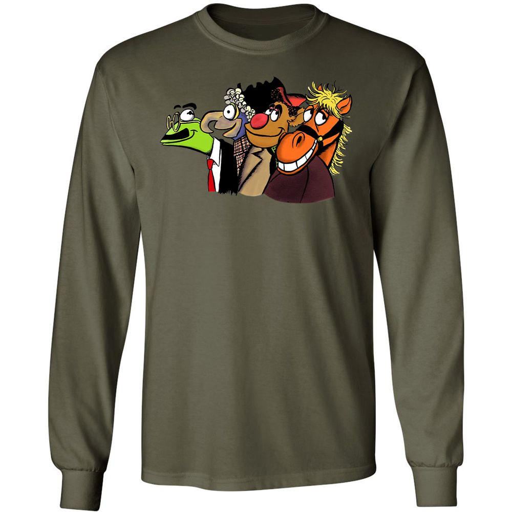 Long Sleeve T-Shirt - 1NZPXSAK - Military Green - 16