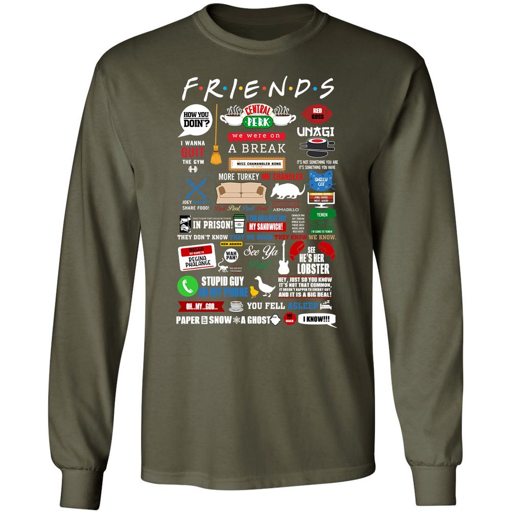 Long Sleeve T-Shirt - SZZQVDMZ - Military Green - 16
