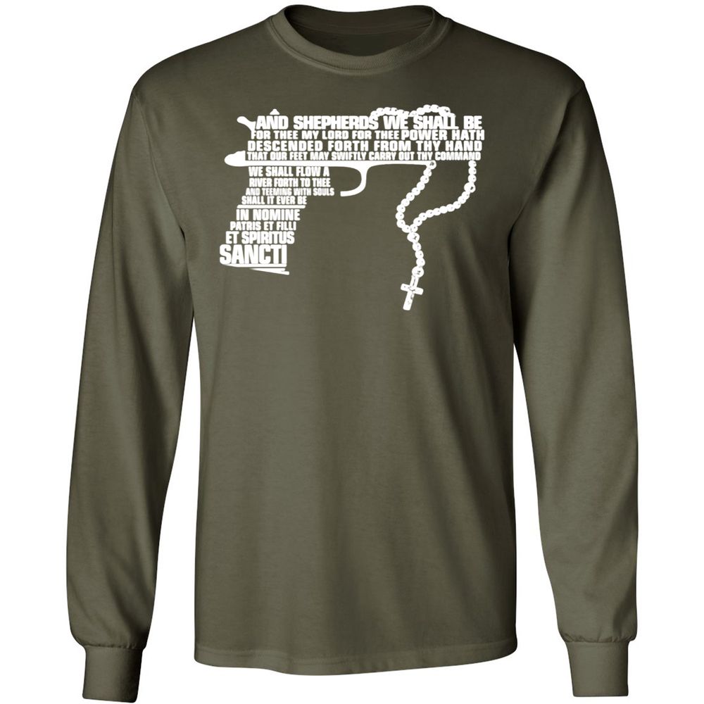 Long Sleeve T-Shirt - 4HYT3TVR - Military Green - 16