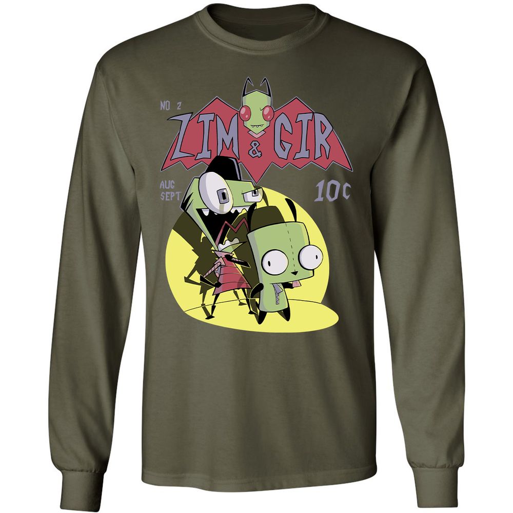 Long Sleeve T-Shirt - QYQDKKL6 - Military Green - 16