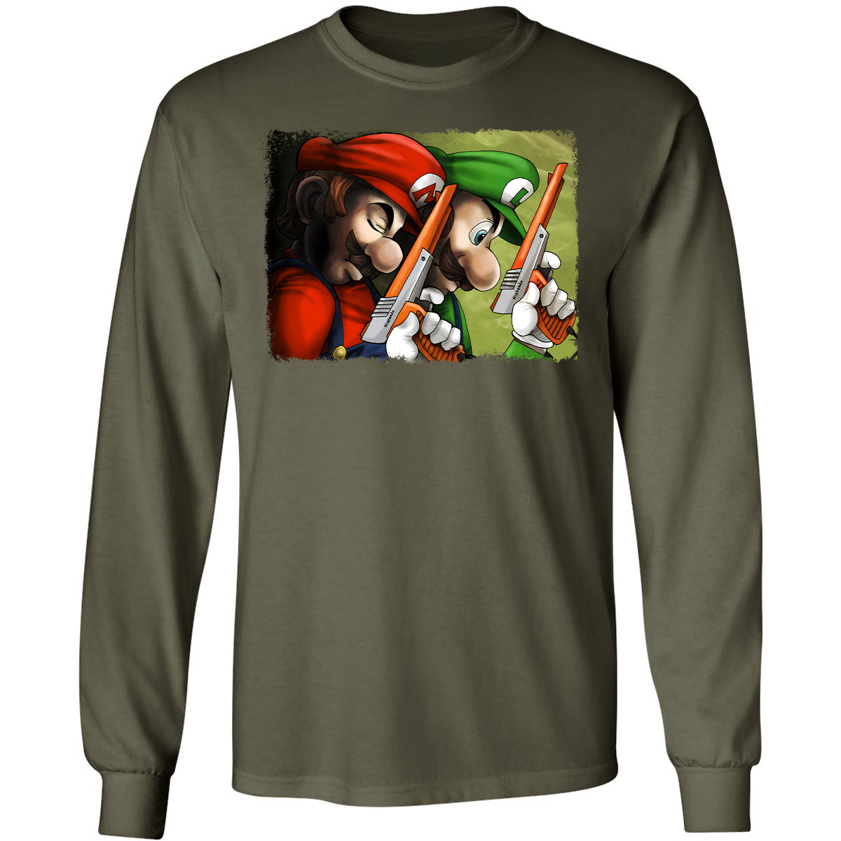 Long Sleeve T-Shirt - NJQF9JF5 - Military Green - 16