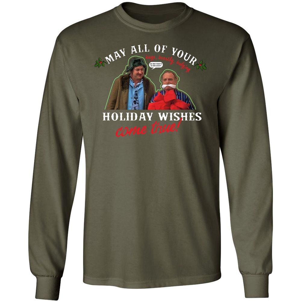 Long Sleeve T-Shirt - U97F91TB - Military Green - 16