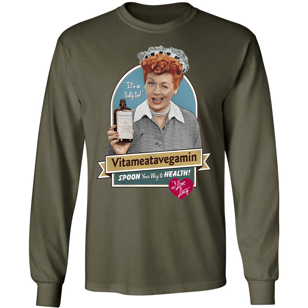 Long Sleeve T-Shirt - 8L6BJWEQ - Military Green - 16