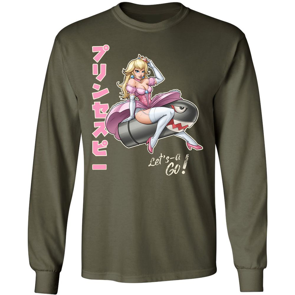 Long Sleeve T-Shirt - LF92DZKW - Military Green - 16