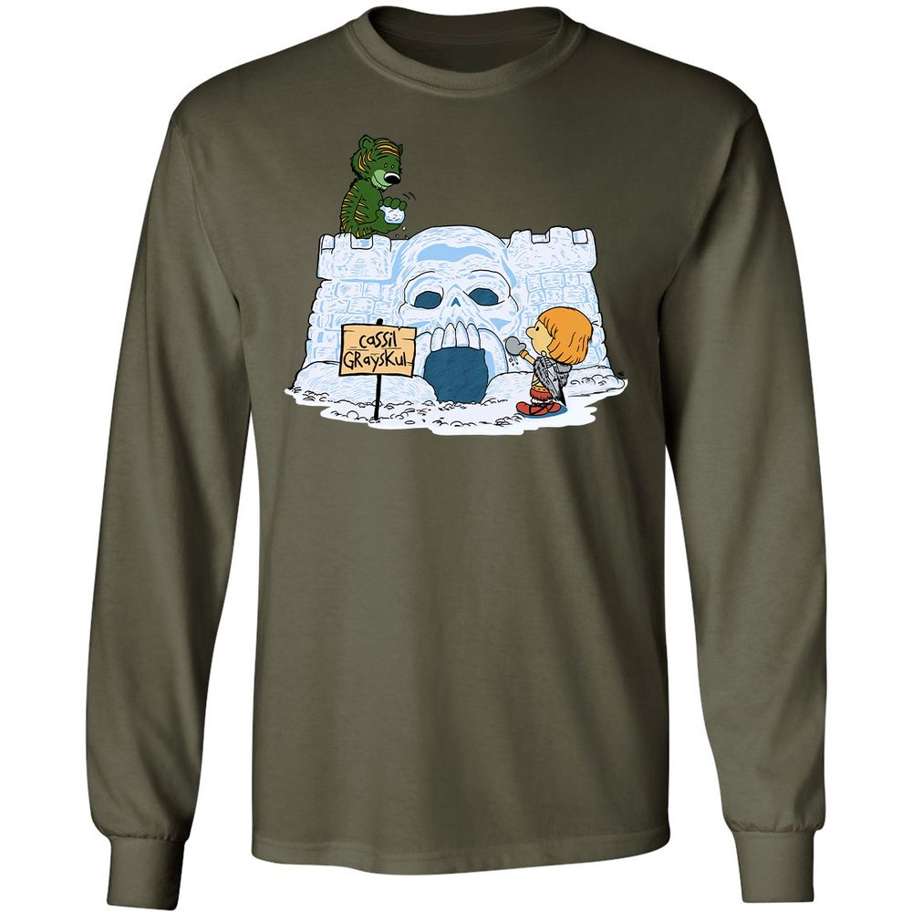 Long Sleeve T-Shirt - 3APBZ67B - Military Green - 16