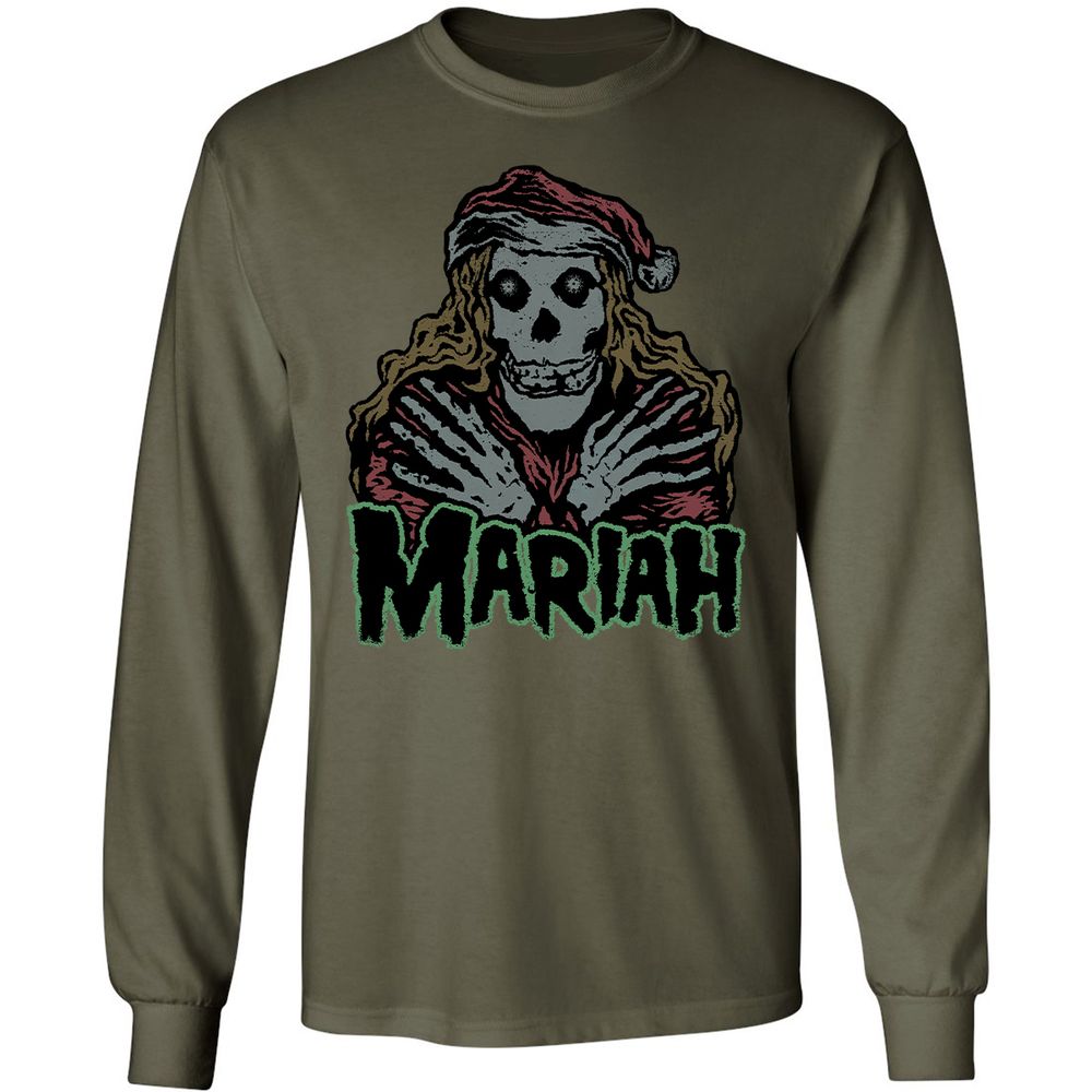 Long Sleeve T-Shirt - BYMFB7TK - Military Green - 16