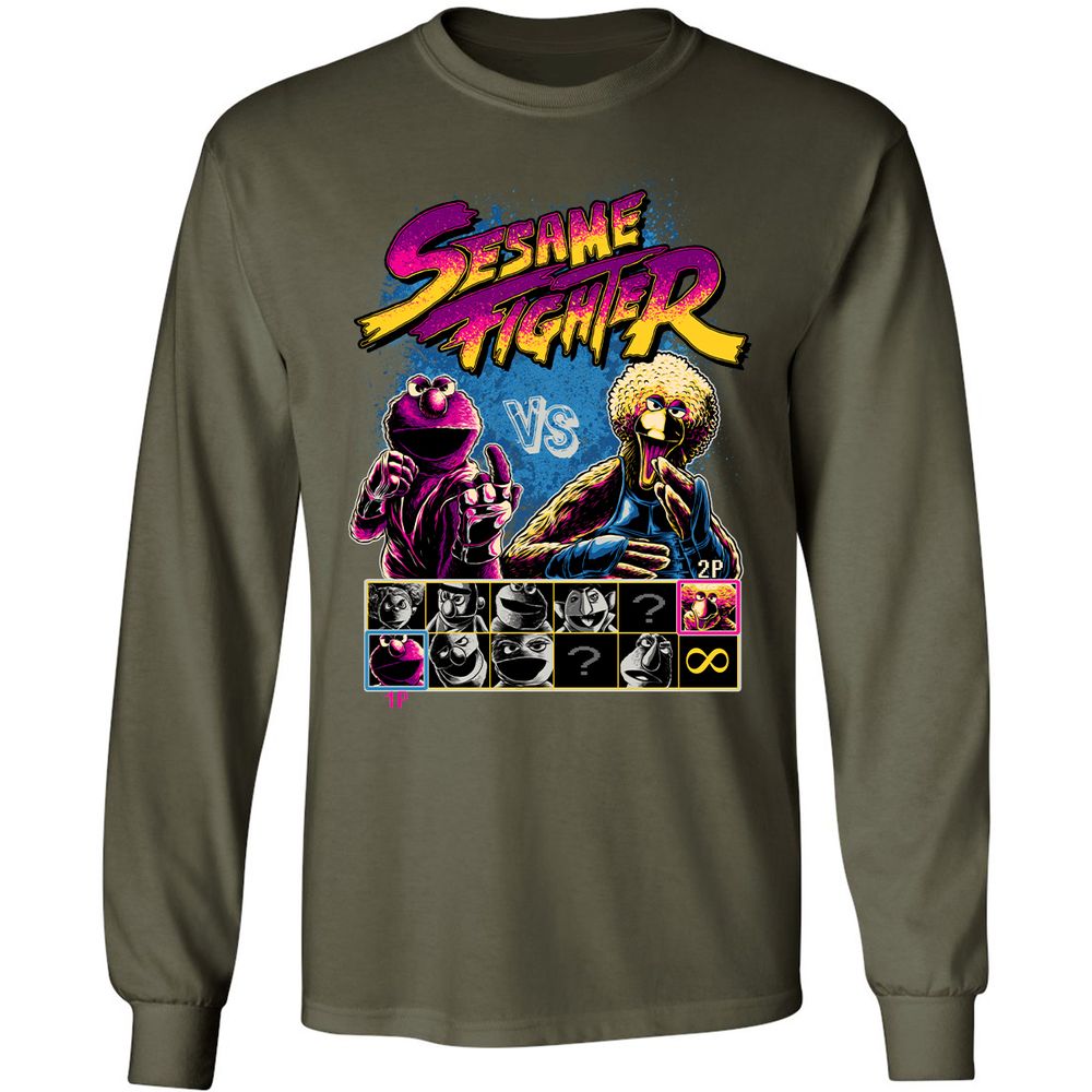 Long Sleeve T-Shirt - AB5R4XTD - Military Green - 16