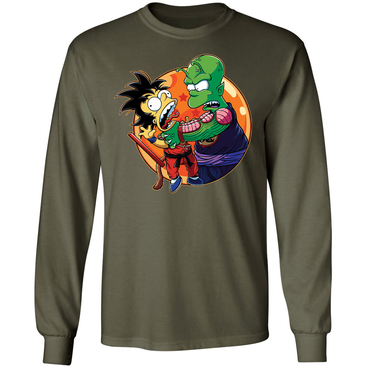 Long Sleeve T-Shirt - LDUVPF6Q - Military Green - 16