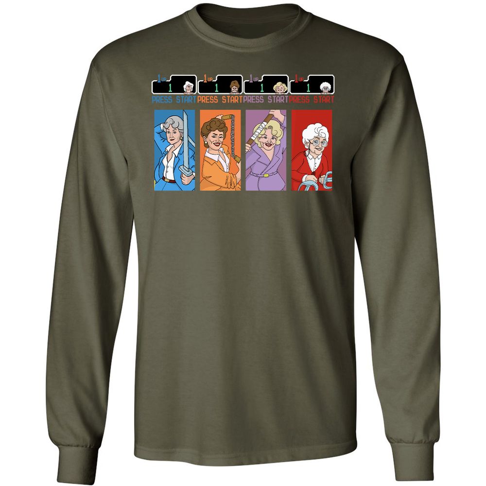 Long Sleeve T-Shirt - BJH3MVRS - Military Green - 16