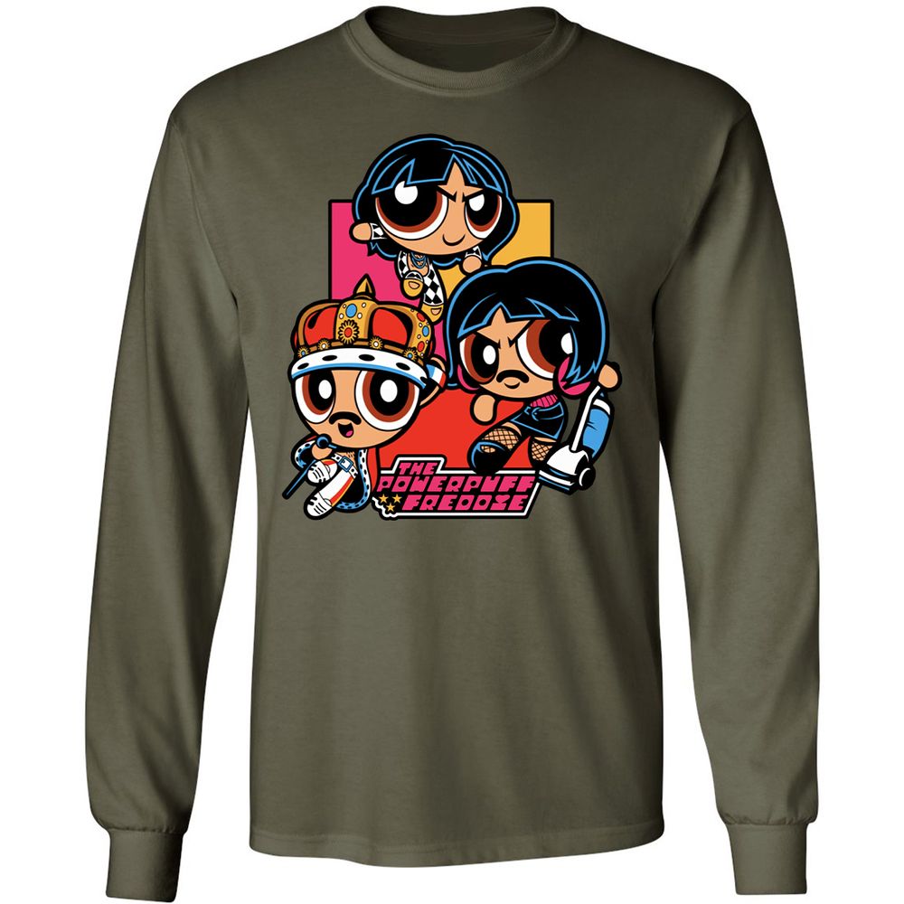 Long Sleeve T-Shirt - LRZ58M18 - Military Green - 16