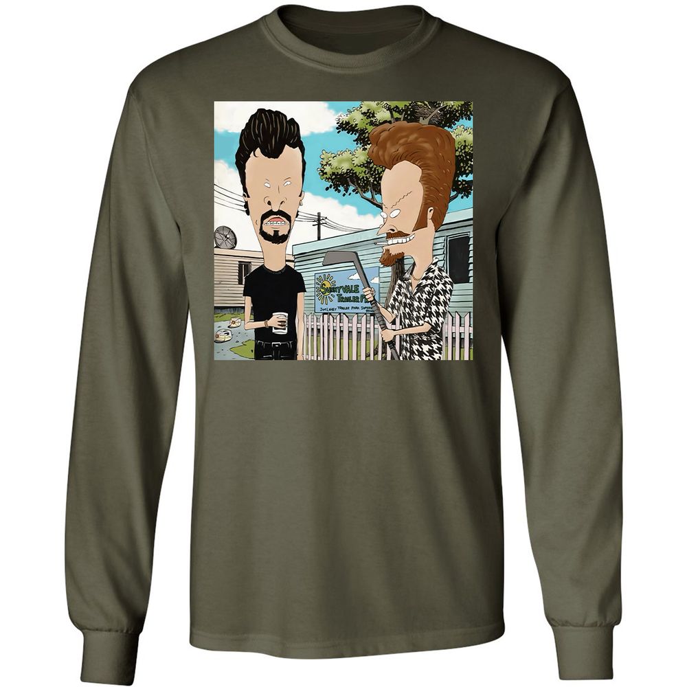 Long Sleeve T-Shirt - KQEQJ8BY - Military Green - 16