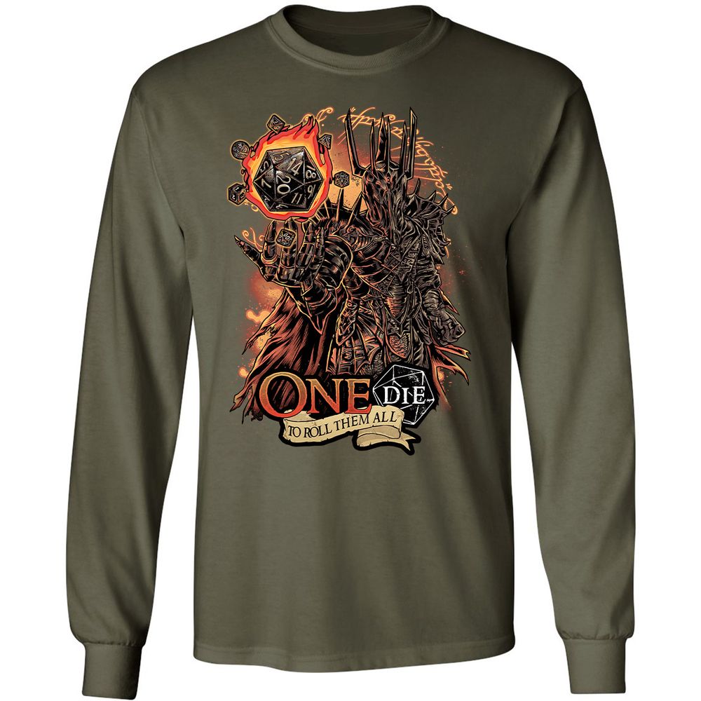 Long Sleeve T-Shirt - REQHNZBH - Military Green - 16