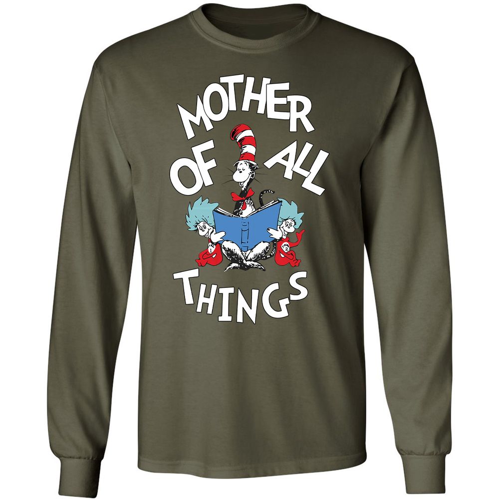 Long Sleeve T-Shirt - PLBULFLR - Military Green - 16