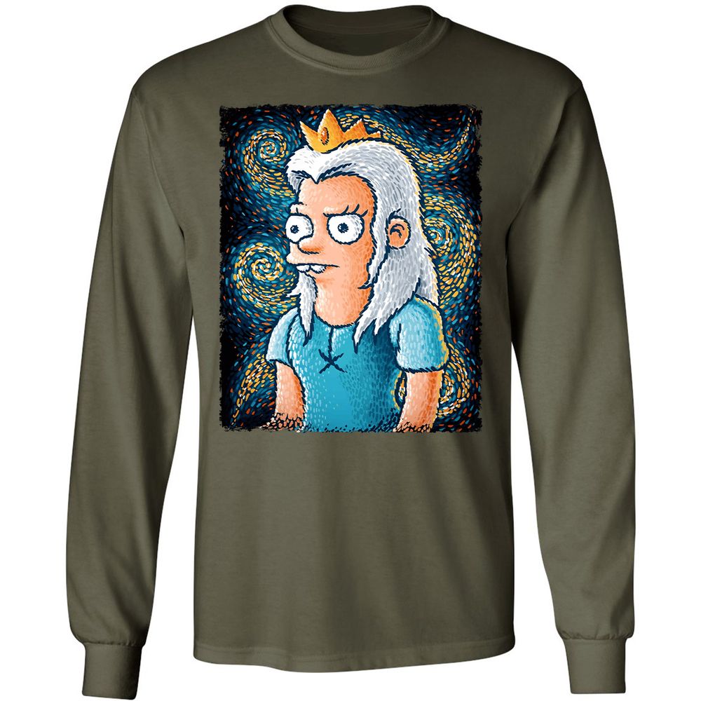 Long Sleeve T-Shirt - RHXNVB3C - Military Green - 16