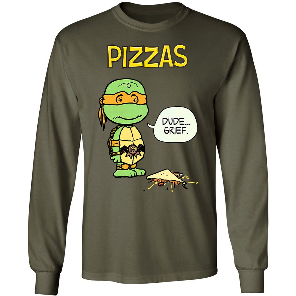 Long Sleeve T-Shirt - FZQWQ17H - Military Green - 16