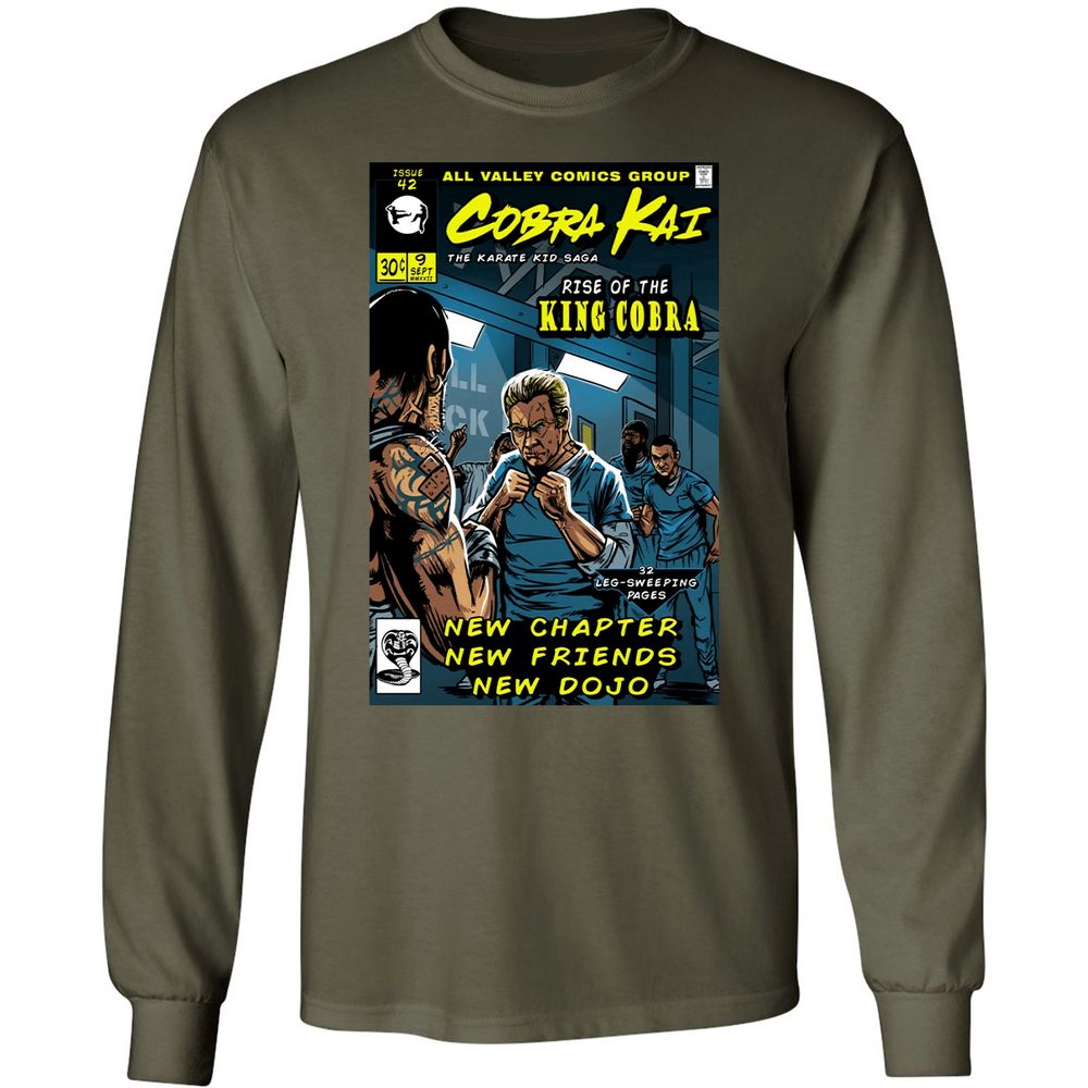Long Sleeve T-Shirt - EDMA1KPC - Military Green - 16