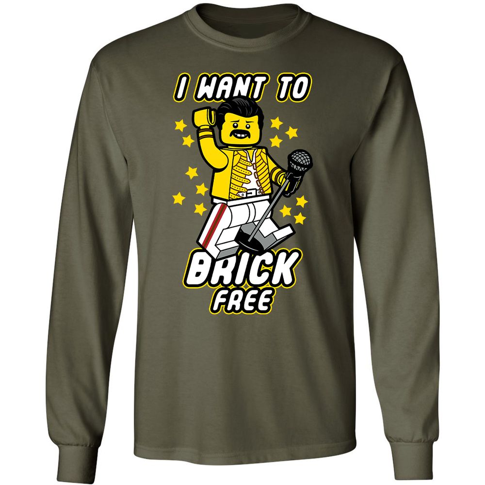 Long Sleeve T-Shirt - WJF8TASY - Military Green - 16