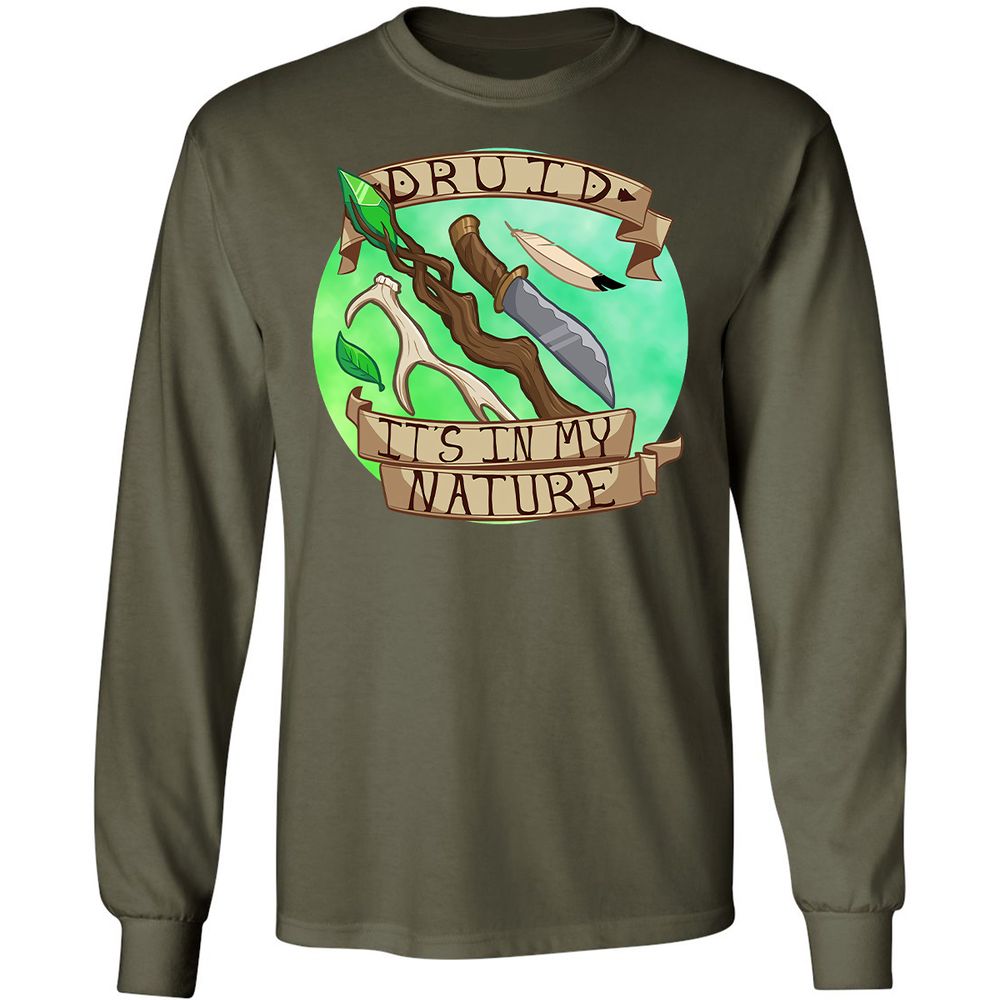 Long Sleeve T-Shirt - 8T11B194 - Military Green - 16