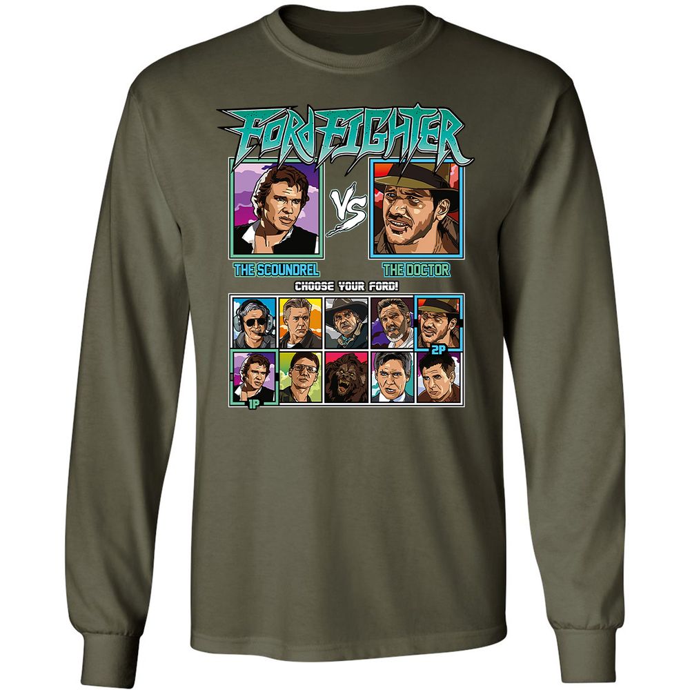 Long Sleeve T-Shirt - 7UCCLLR8 - Military Green - 16