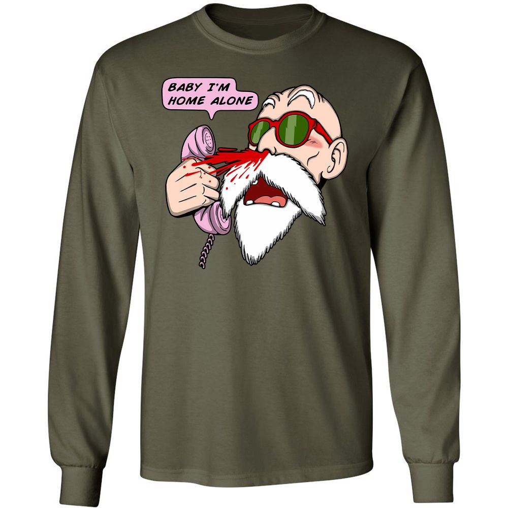 Long Sleeve T-Shirt - GSE94HPP - Military Green - 16