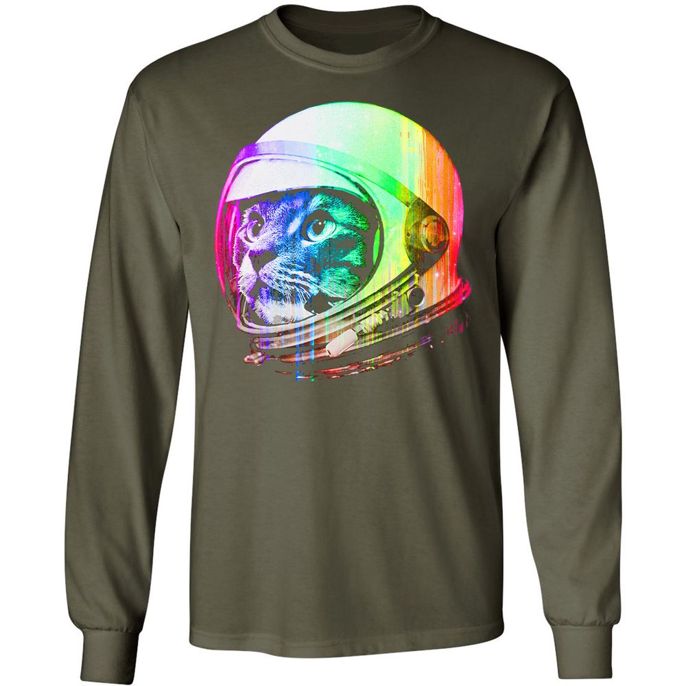 Long Sleeve T-Shirt - 8QG1WVSC - Military Green - 16