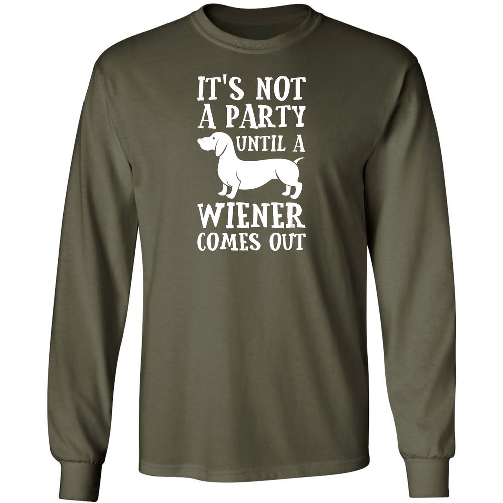 Long Sleeve T-Shirt - W2PHJK3X - Military Green - 16