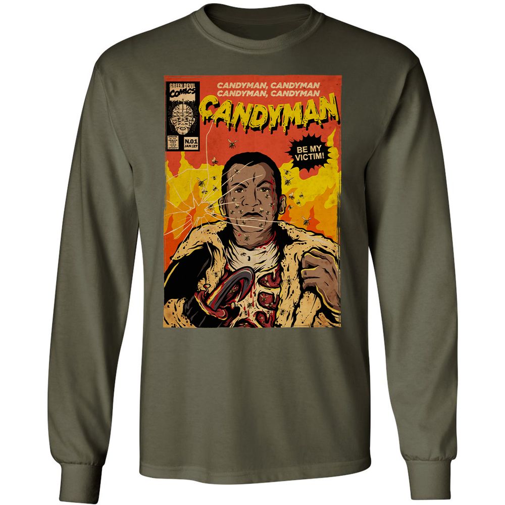 Long Sleeve T-Shirt - 59N5LM78 - Military Green - 16