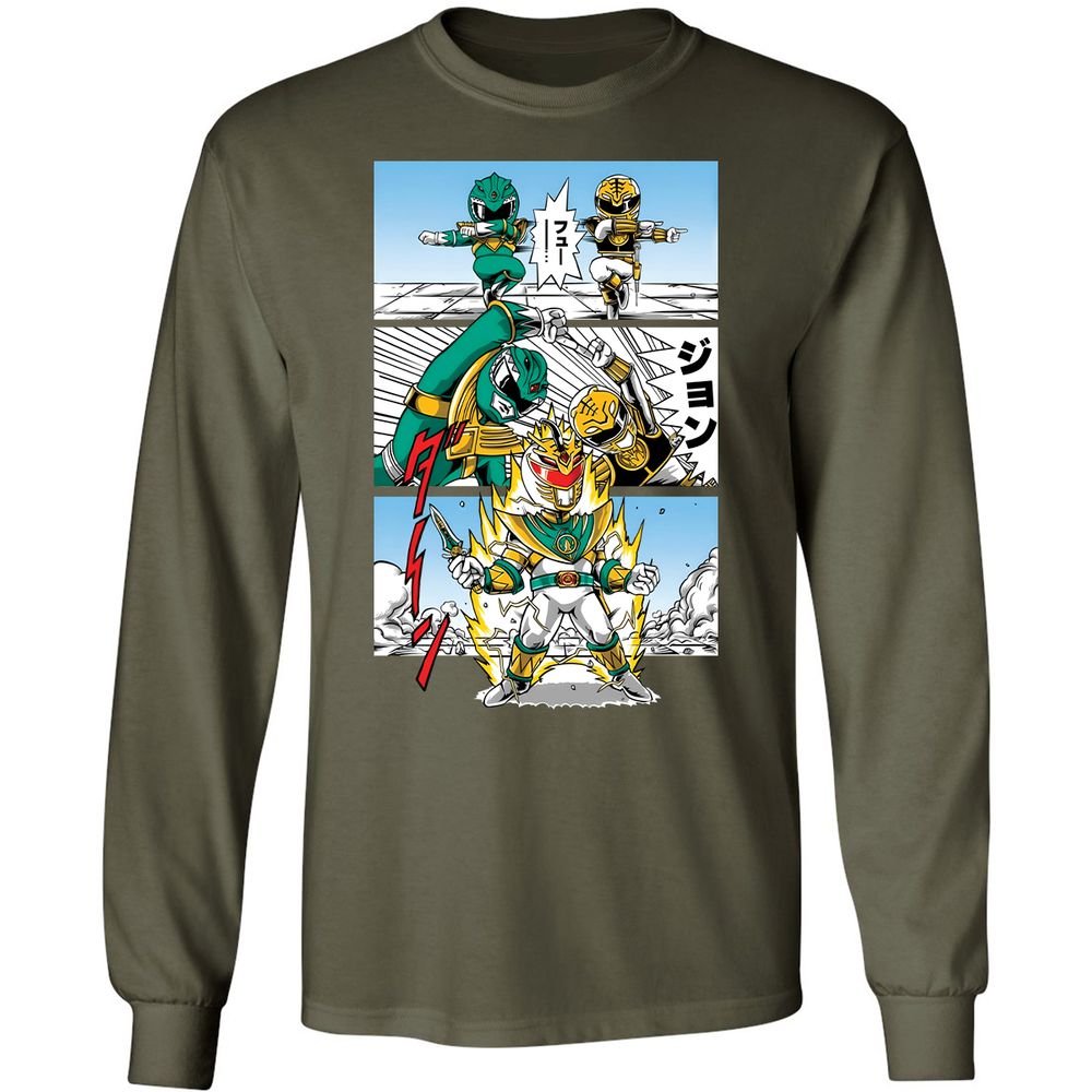 Long Sleeve T-Shirt - PFWEE8XE - Military Green - 16