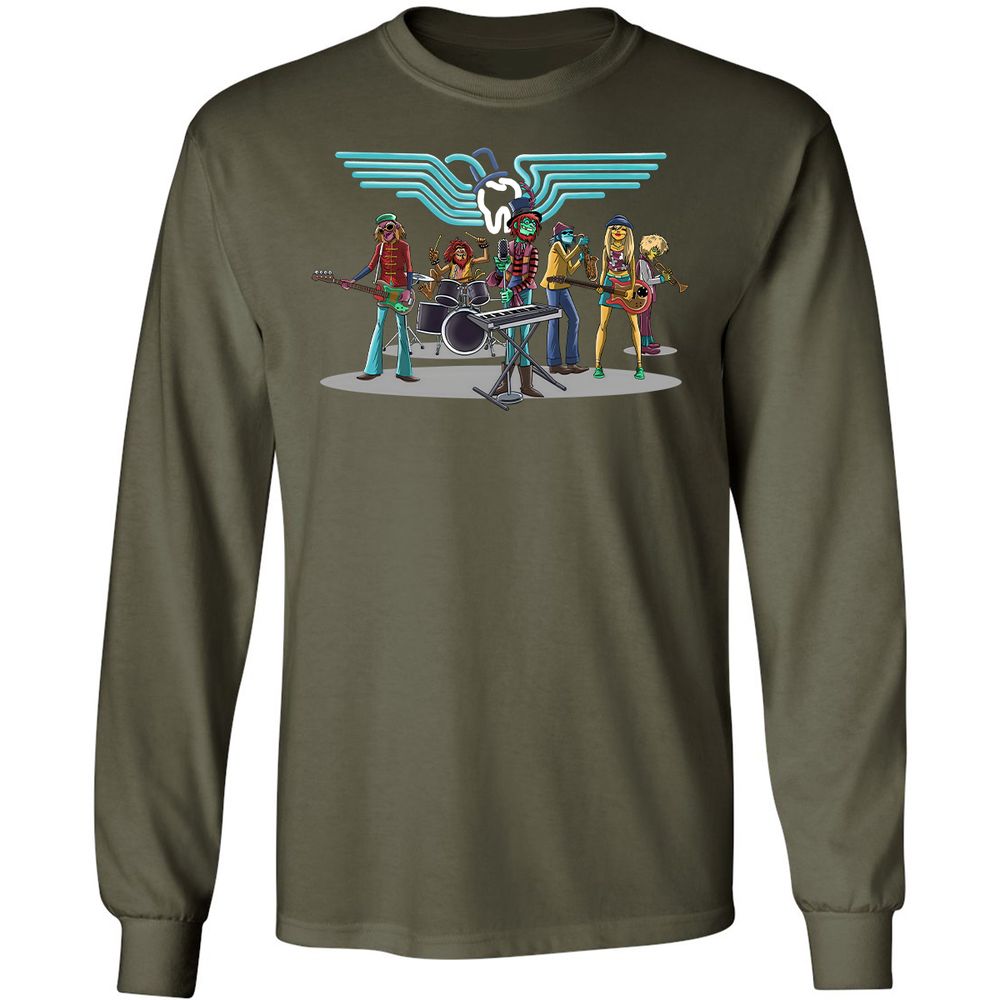Long Sleeve T-Shirt - F1ZGCY2D - Military Green - 16