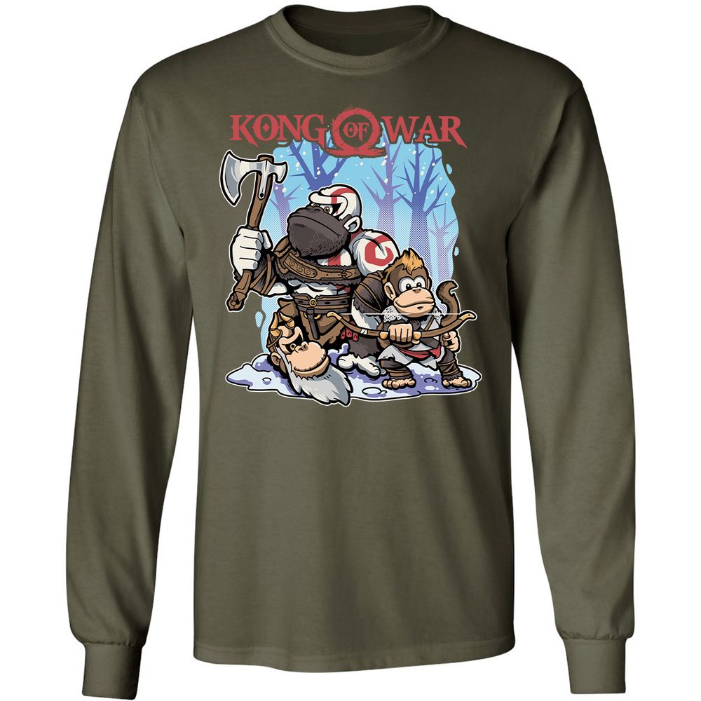 Long Sleeve T-Shirt - HT3FHPSQ - Military Green - 16