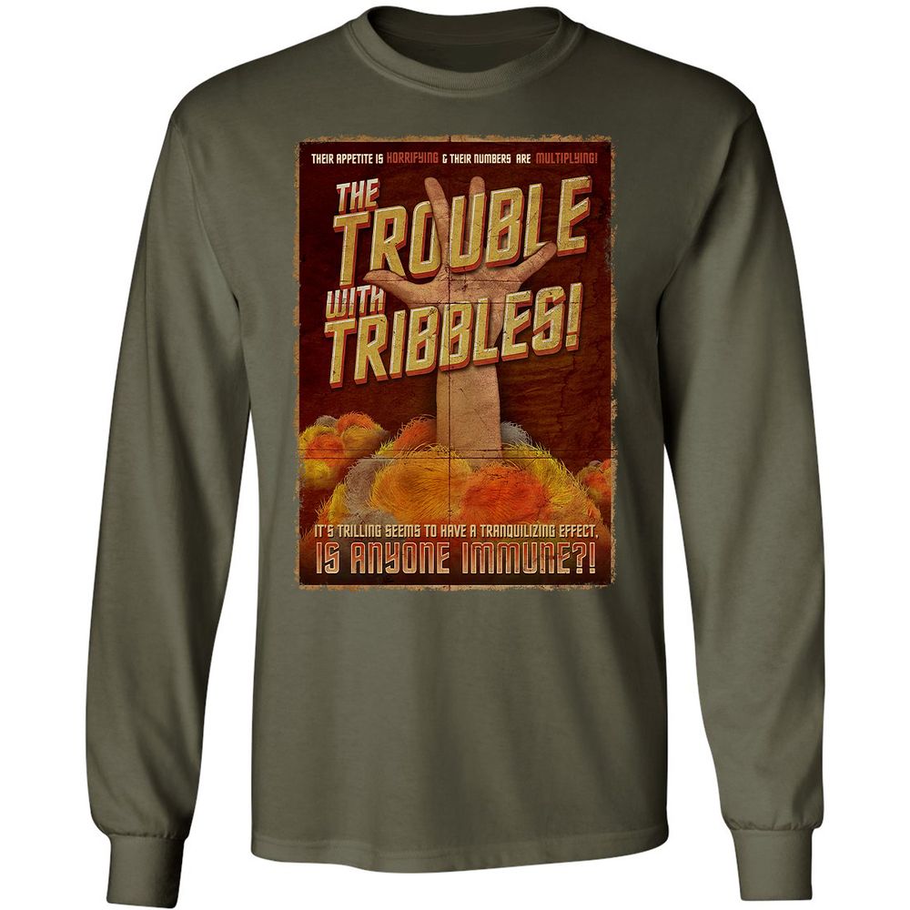 Long Sleeve T-Shirt - 3ZDMFY65 - Military Green - 16