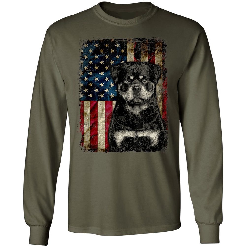 Long Sleeve T-Shirt - NU9SPM7V - Military Green - 16