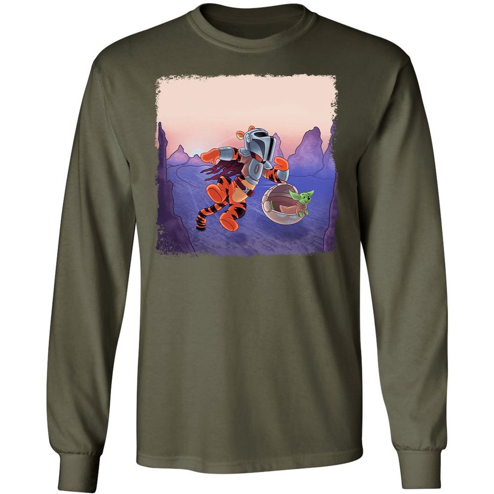 Long Sleeve T-Shirt - C4QABE1T - Military Green - 16