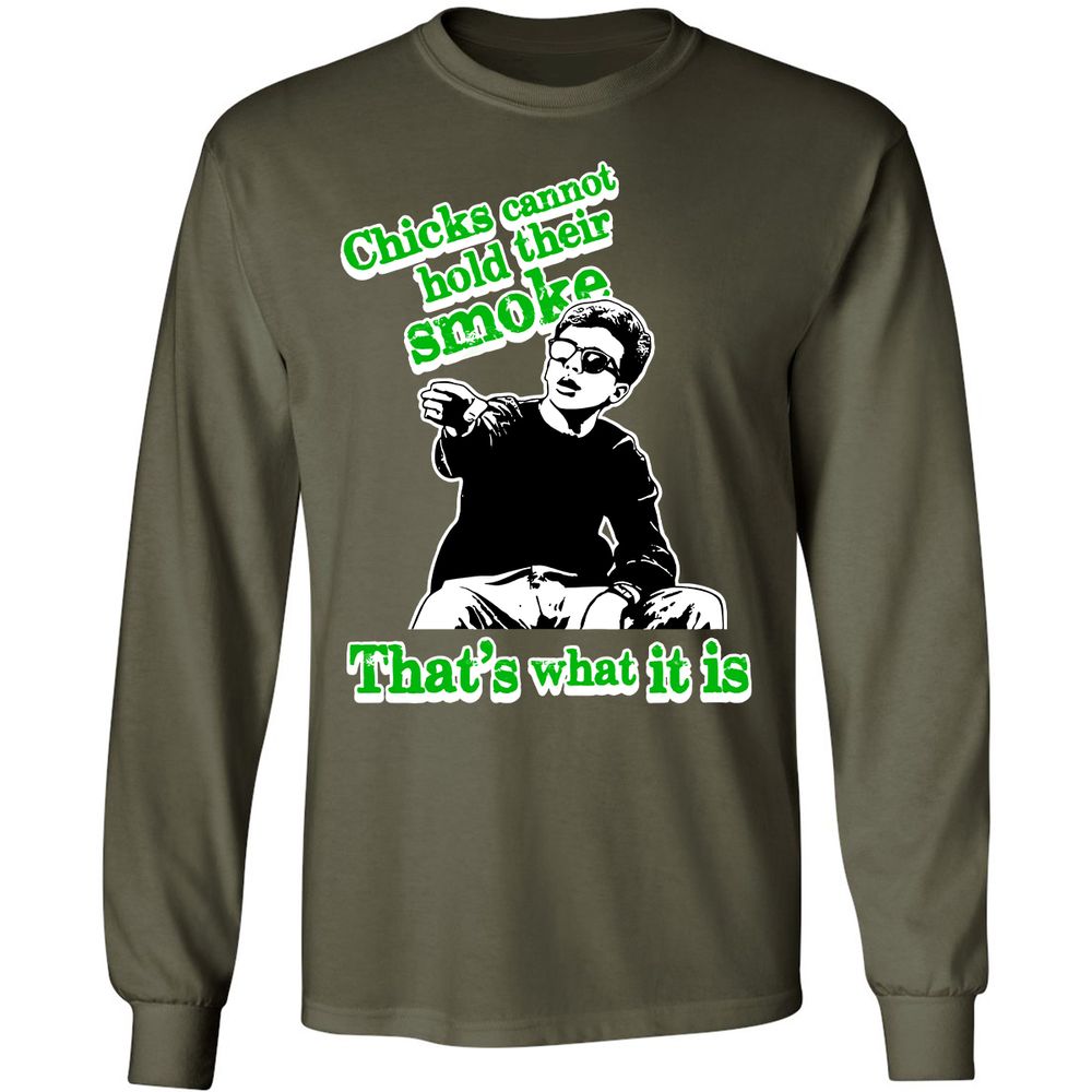 Long Sleeve T-Shirt - LLSBQ7RS - Military Green - 16