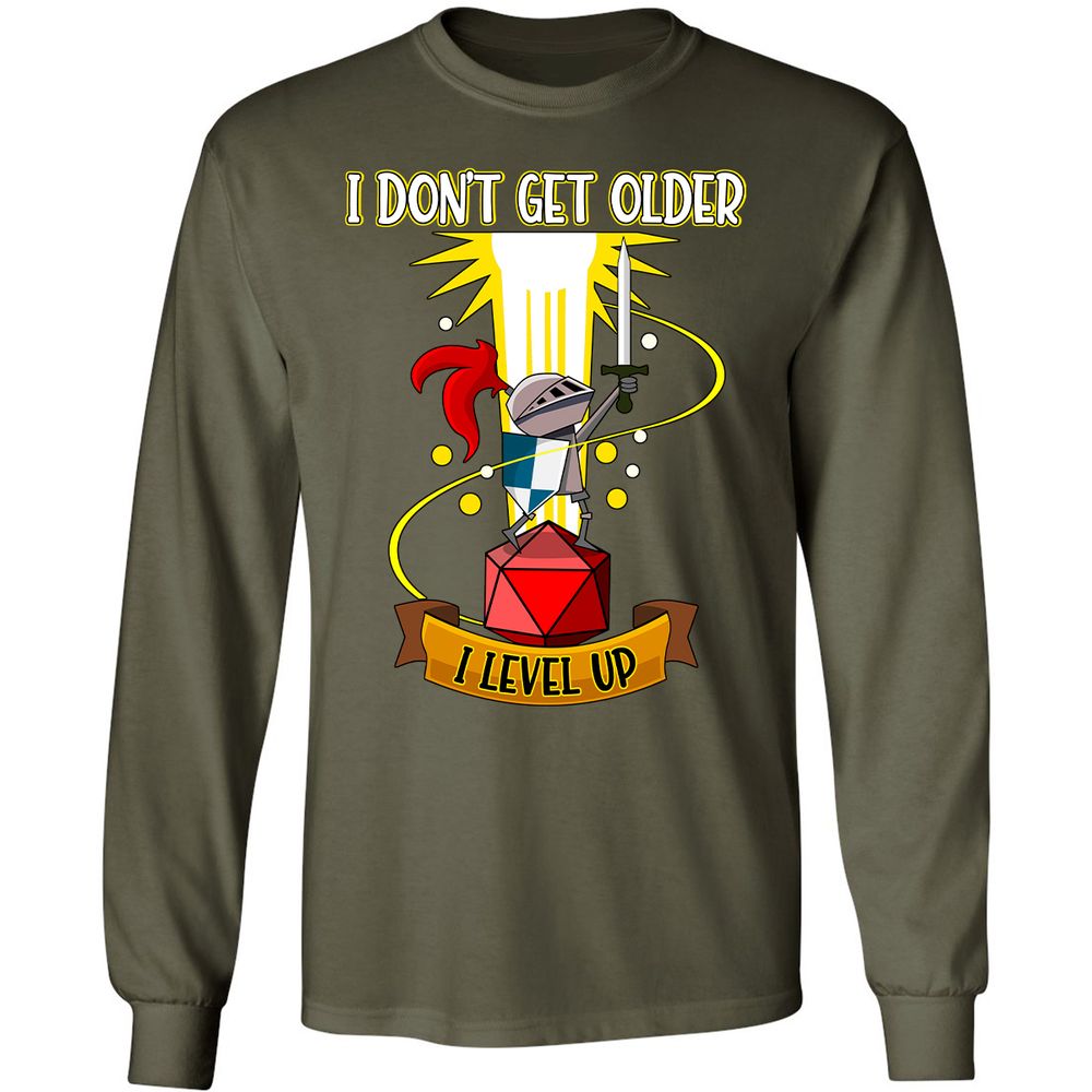 Long Sleeve T-Shirt - XBU7SRRD - Military Green - 16