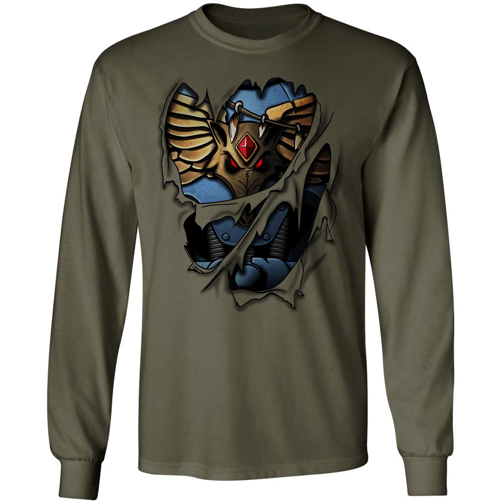 Long Sleeve T-Shirt - 4YD3RMJW - Military Green - 16