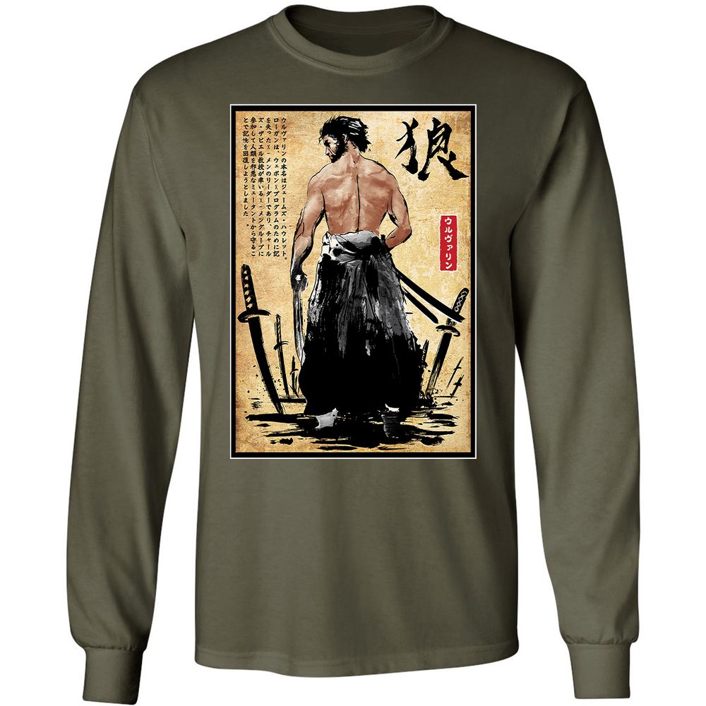 Long Sleeve T-Shirt - WLAHSB6H - Military Green - 16
