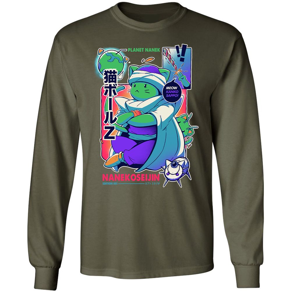Long Sleeve T-Shirt - VAL8T37L - Military Green - 16