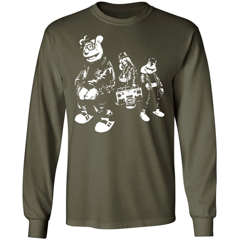 Long Sleeve T-Shirt - WFJQ81JY - Military Green - 16